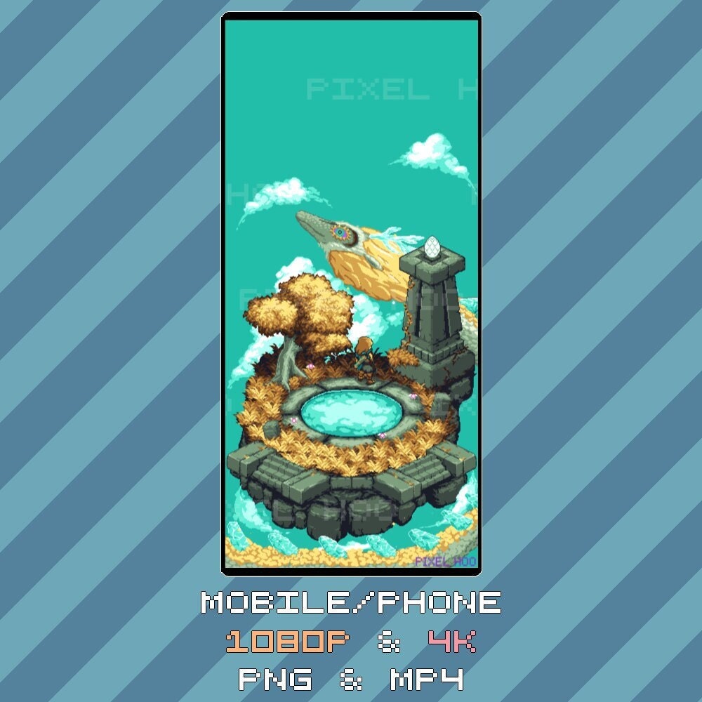 Zelda TotK Animated Pixel Art Wallpaper | 4K & 1080p Mobile