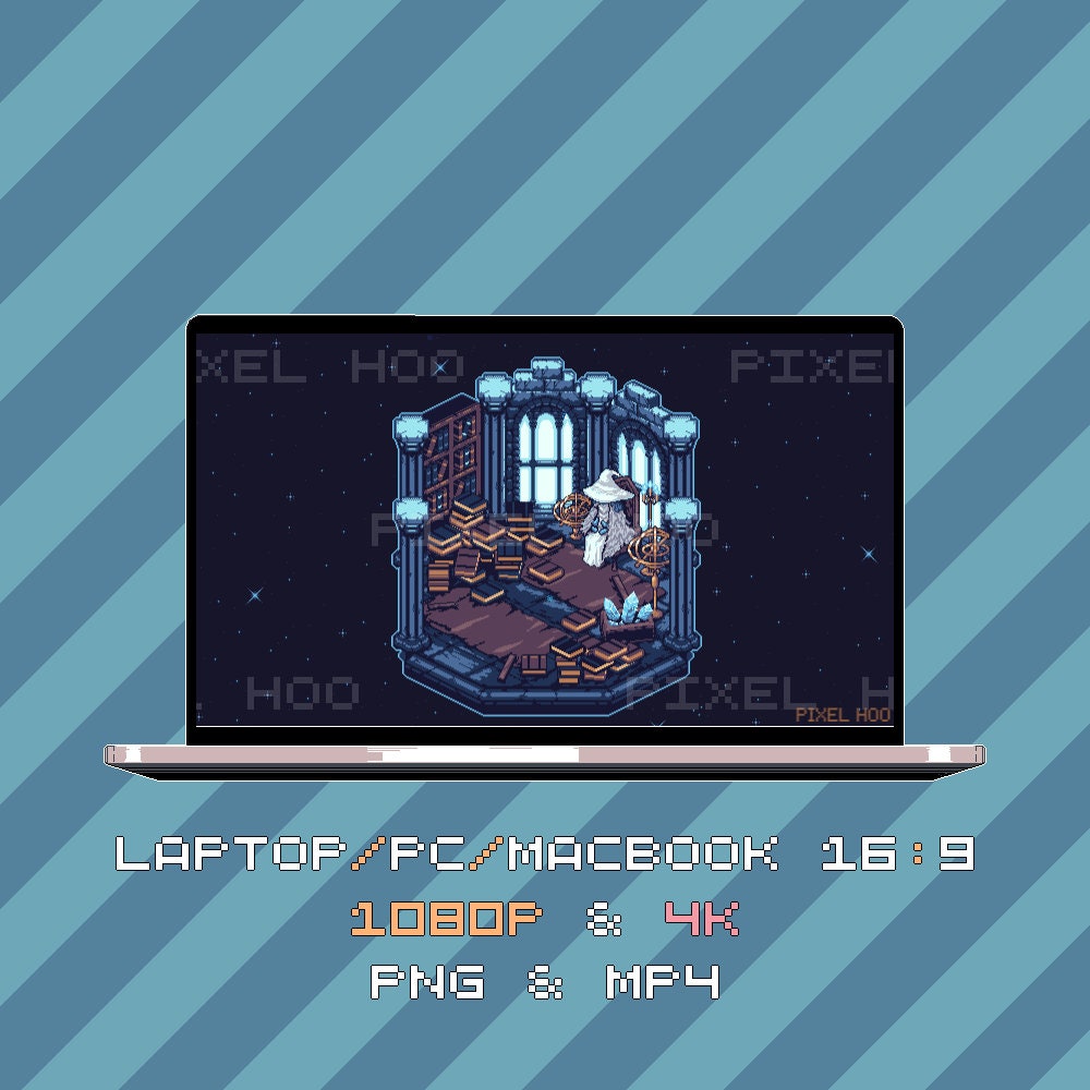 Animated Pixel Art Ranni the Witch Wallpaper – Elden Ring | 4K & 1080p for Desktop, Mobile, Tablet, Ultrawide