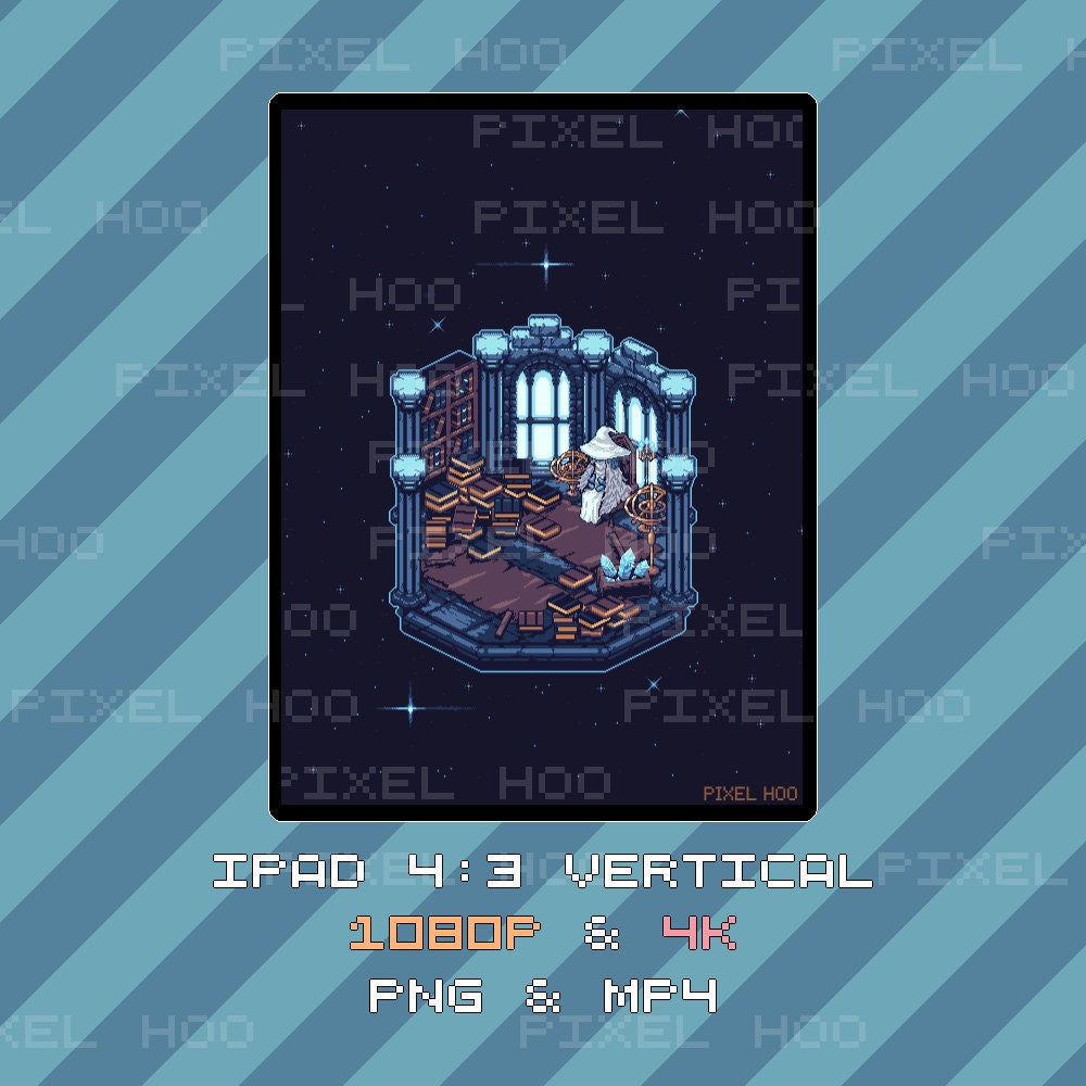 Animated Pixel Art Ranni the Witch Wallpaper – Elden Ring | 4K & 1080p for Desktop, Mobile, Tablet, Ultrawide