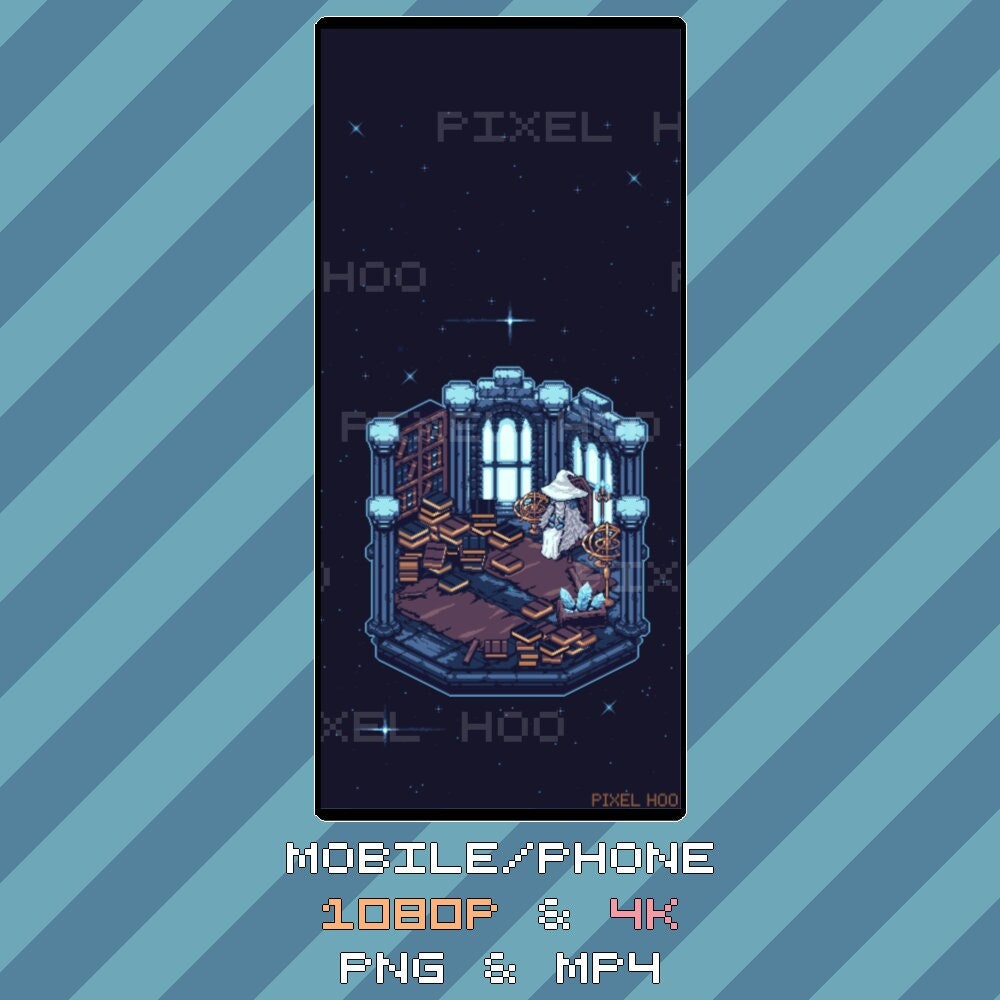 Animated Pixel Art Ranni the Witch Wallpaper – Elden Ring | 4K & 1080p for Desktop, Mobile, Tablet, Ultrawide